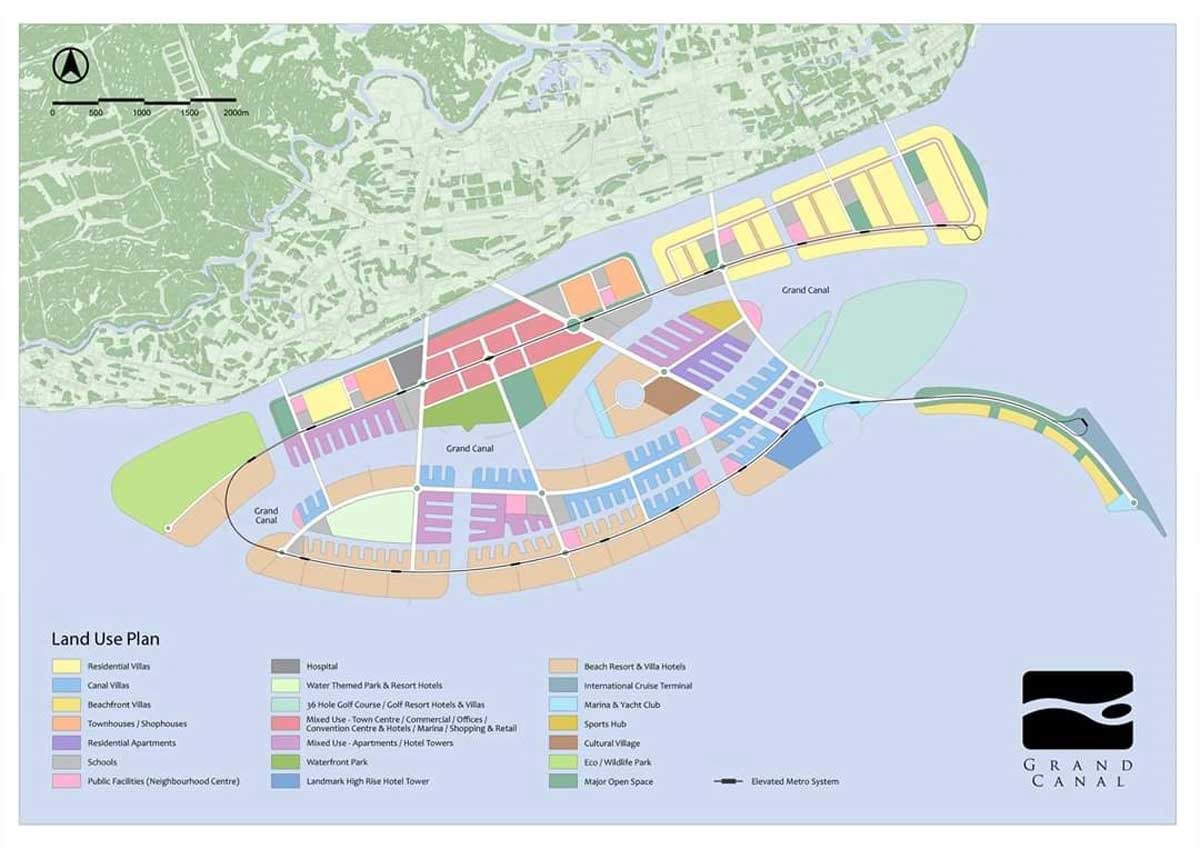 Bảng đồ phân khu dự án Vinhomes Long Beach